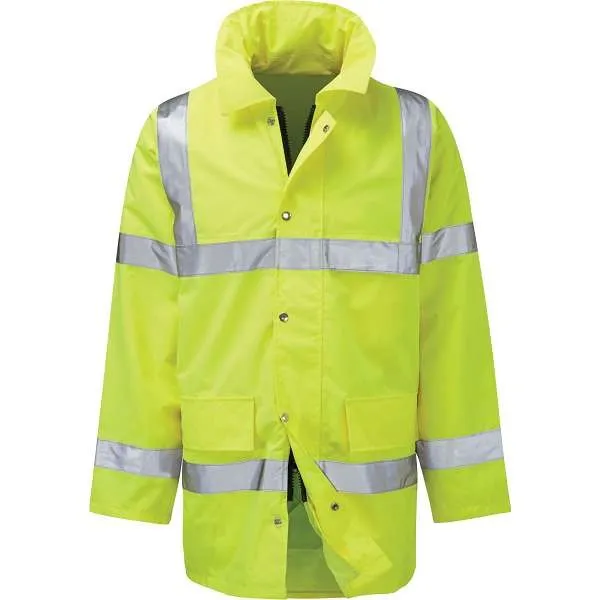 Hi Vis Geraint 3/4 Length Jacket | Work & Wear Direct