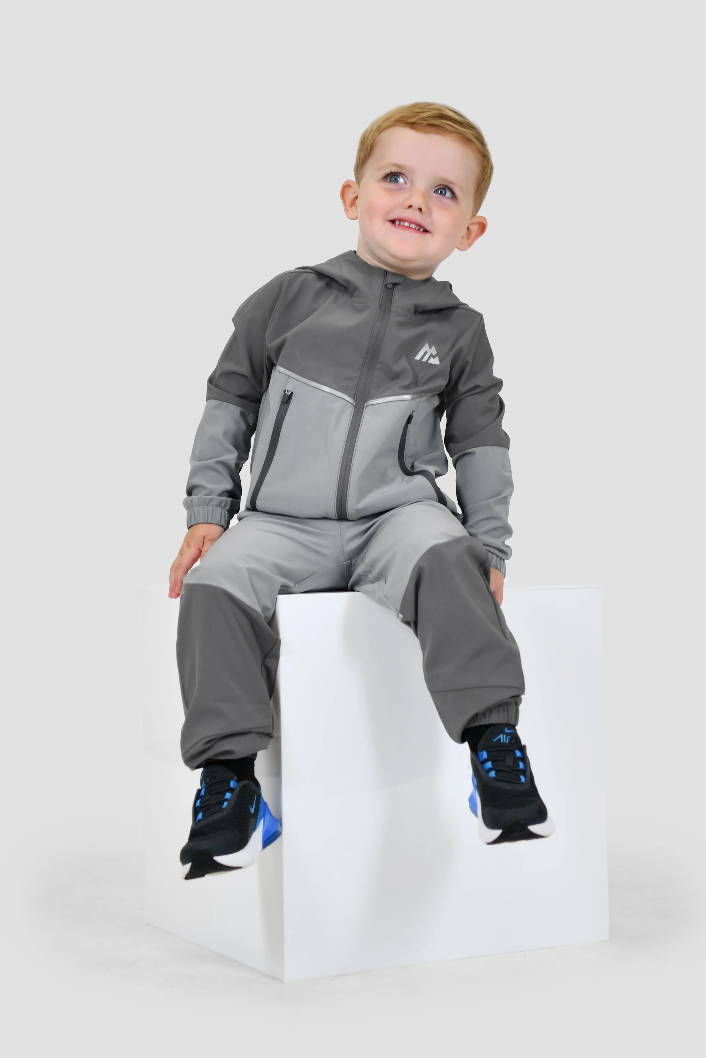 Infants Trek Woven Jacket/Pant Set - Cement Grey/Platinum Grey