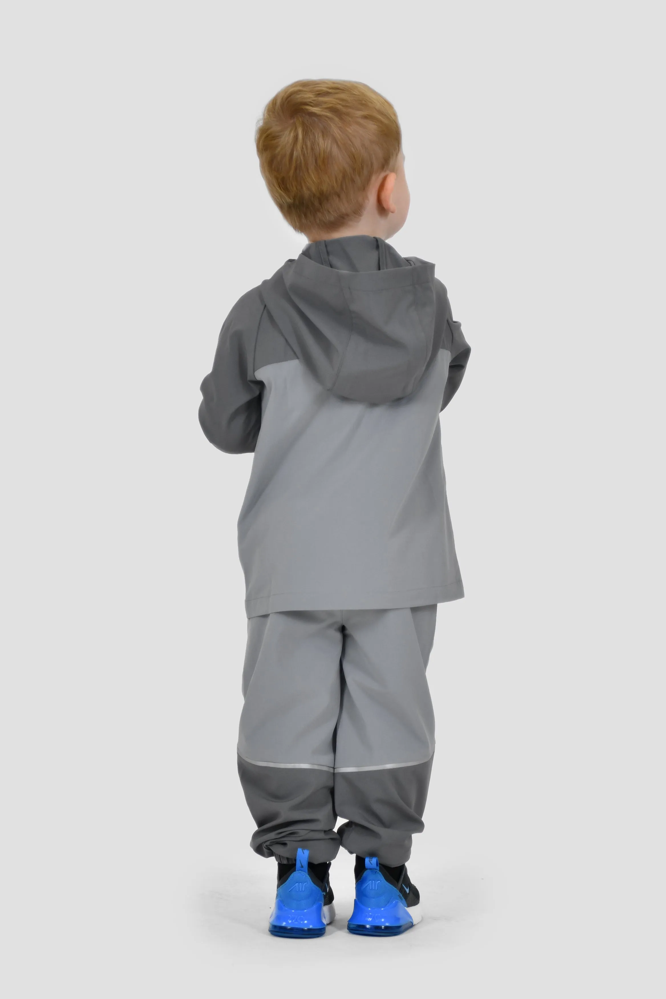 Infants Trek Woven Jacket/Pant Set - Cement Grey/Platinum Grey