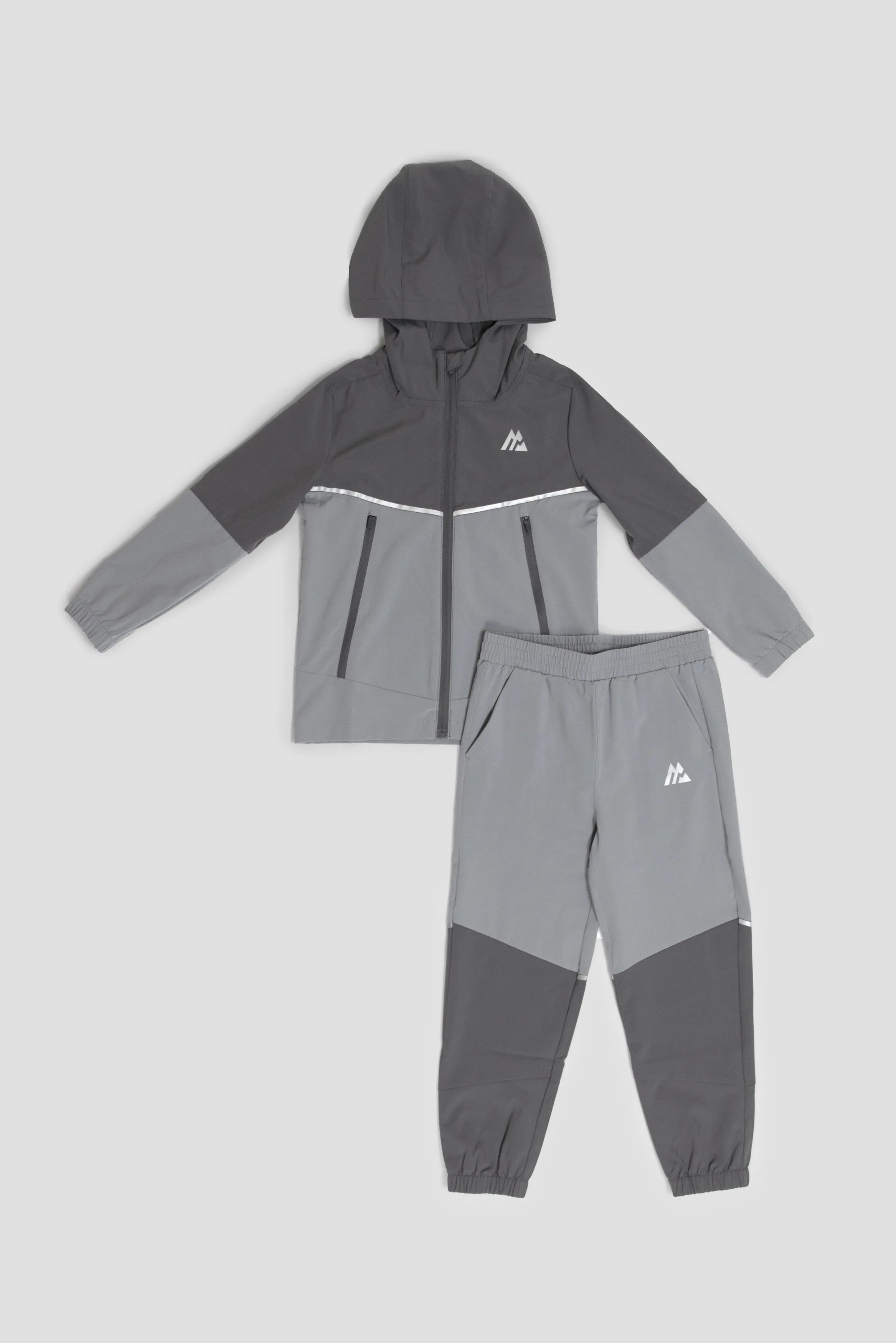 Infants Trek Woven Jacket/Pant Set - Cement Grey/Platinum Grey