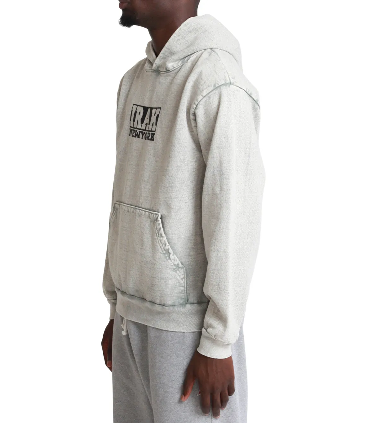 IRAK Logo Hoodie Grey