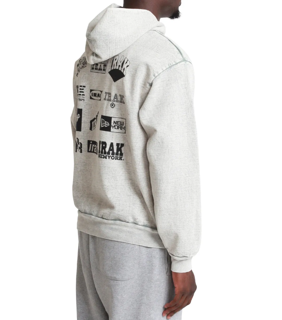 IRAK Logo Hoodie Grey