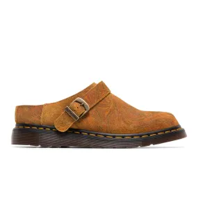 ISHAM MULES BROWN/MUSTARD MARBLE HAIRY SUEDE | Bodega