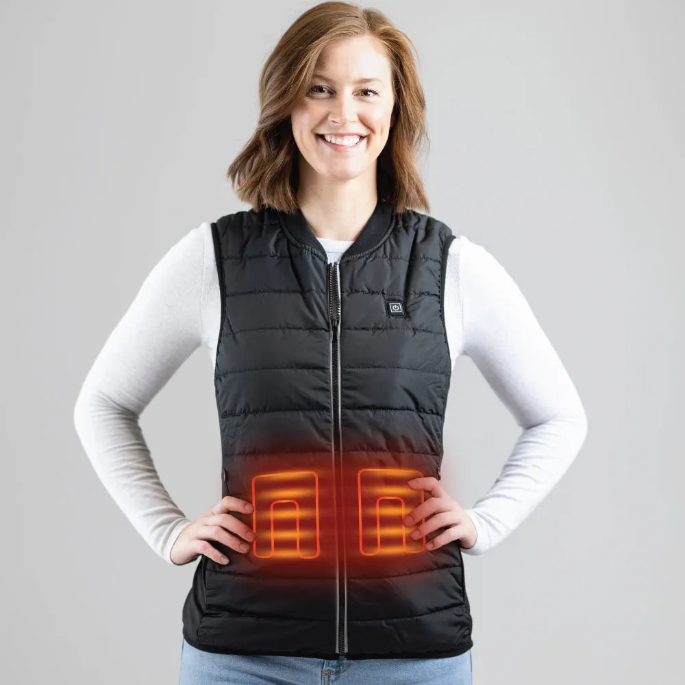 Jackoli Heated Vest - Black (Unisex) with 10k Battery