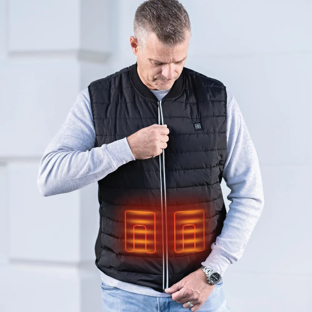 Jackoli Heated Vest - Black (Unisex) with 10k Battery