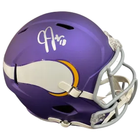 Justin Jefferson Autographed Minnesota Vikings Classic Full-Size Replica Helmet