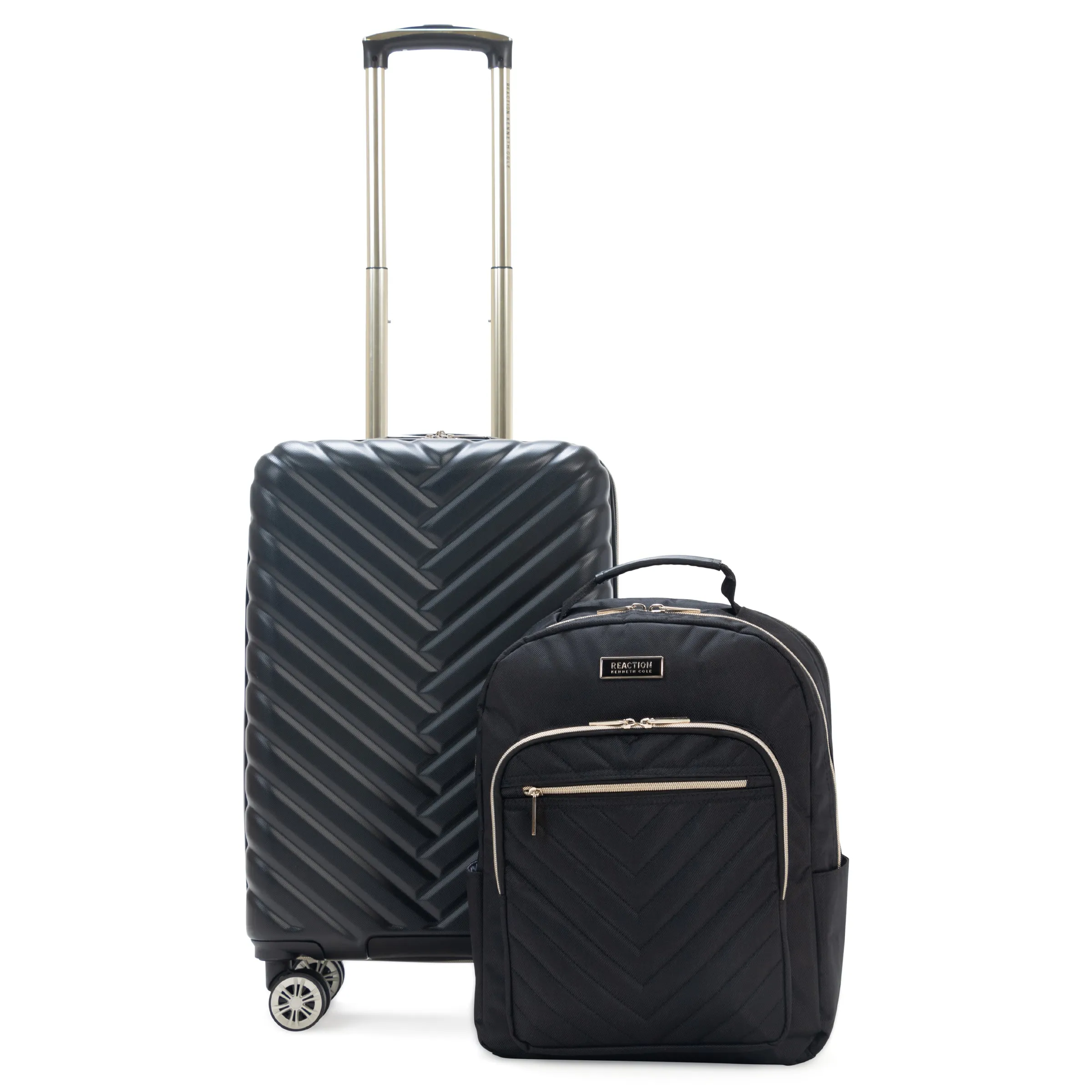 Kenneth Cole Reaction Madison Square 8-Wheel Expandable Luggage & Chelsea Backpack 2-Piece Bundle (20