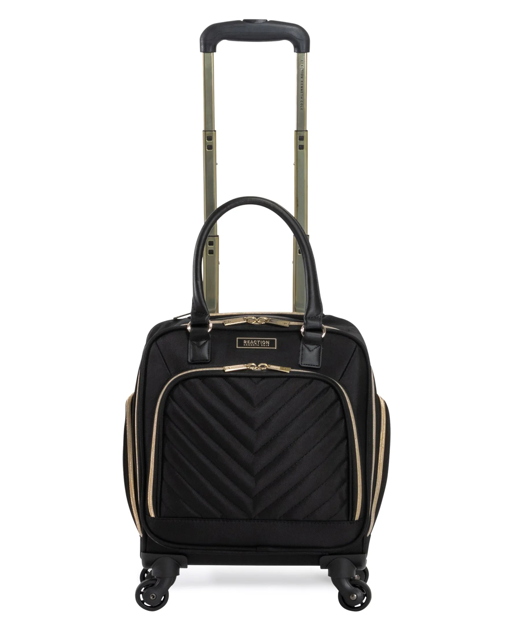 Kenneth Cole Reaction Women's Chelsea Chevron Softside Underseater Luggage & Chelsea Backpack 2-Piece Bundle (Underseater & Back