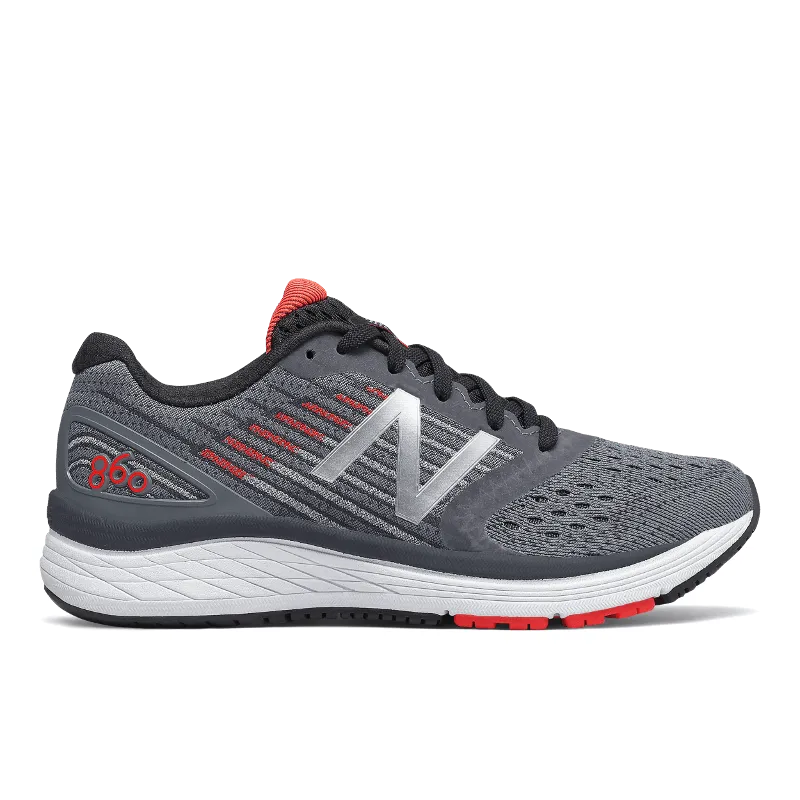 Kids’ New Balance 860v9 YP860GR – Gunmetal/Energy Red