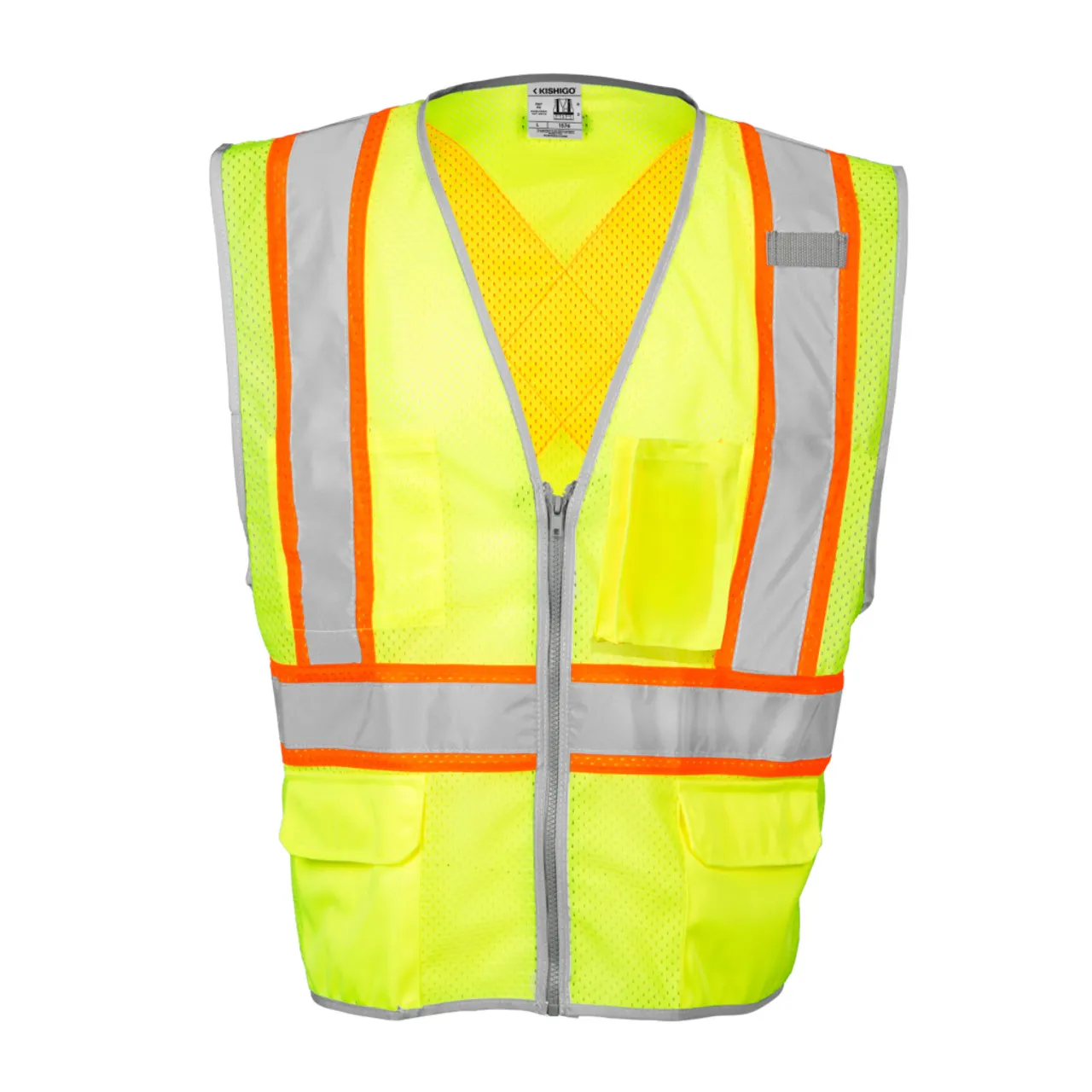 Kishigo Premium Brilliant Series X-Back Dual Compliant Vest 1576 Lime | 1577 Orange