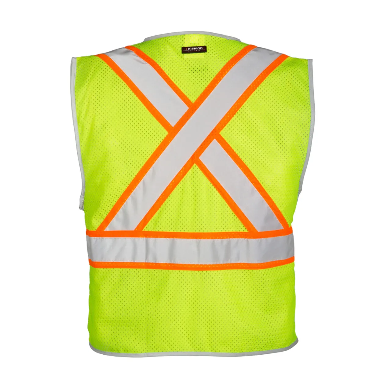 Kishigo Premium Brilliant Series X-Back Dual Compliant Vest 1576 Lime | 1577 Orange