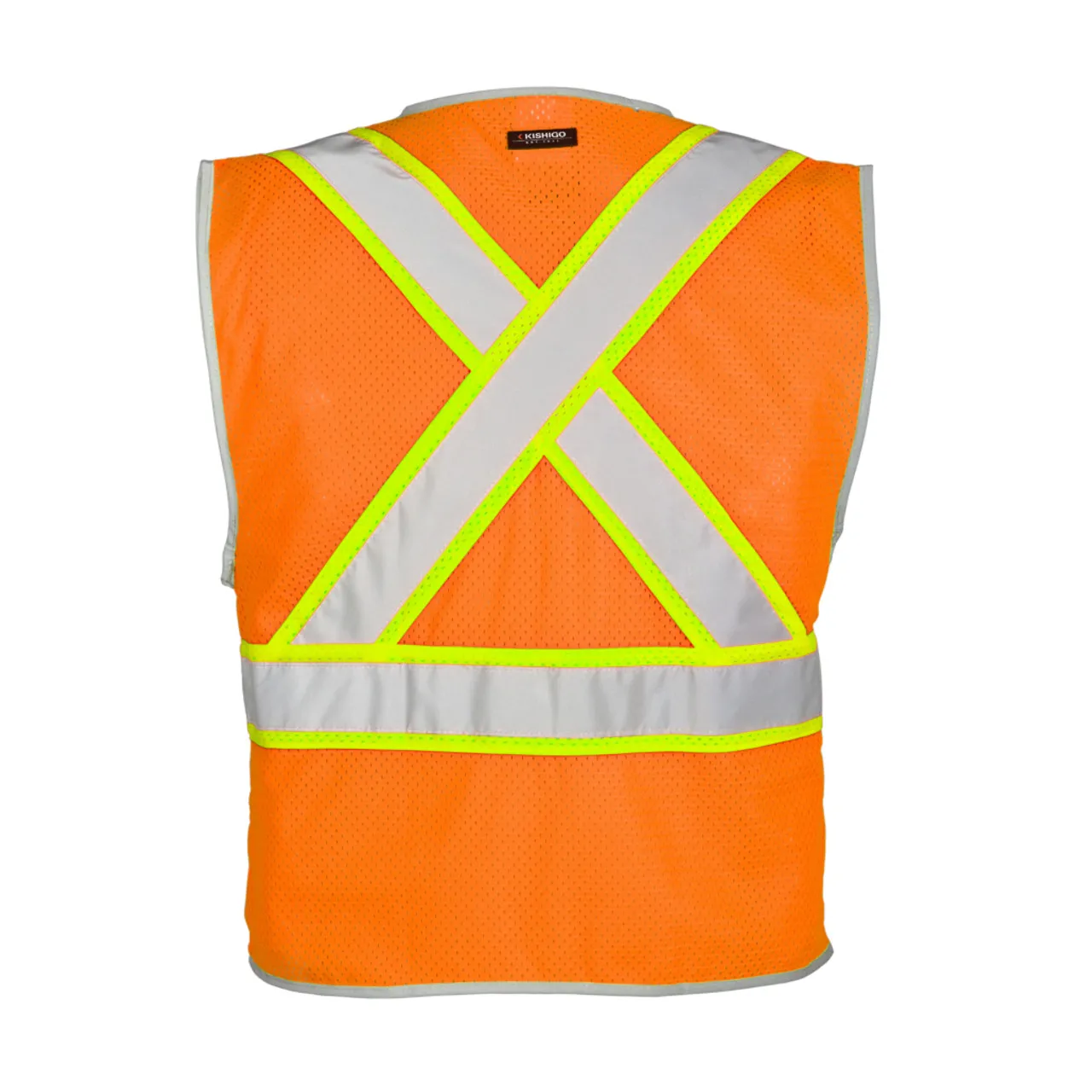 Kishigo Premium Brilliant Series X-Back Dual Compliant Vest 1576 Lime | 1577 Orange