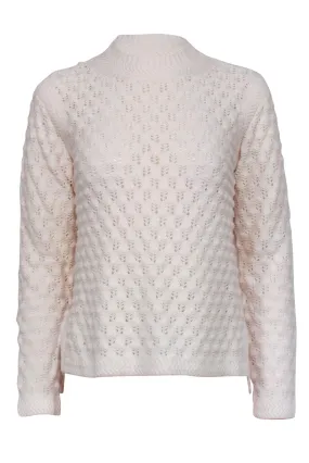 La Vie Rebecca Taylor - Cream Knit Crewneck Sweater Sz S