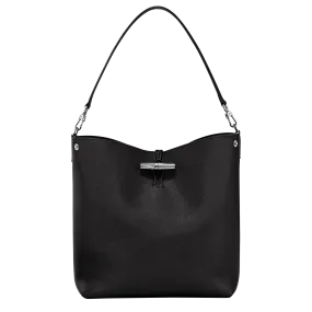 Le Roseau M Shoulder bag Black - Leather