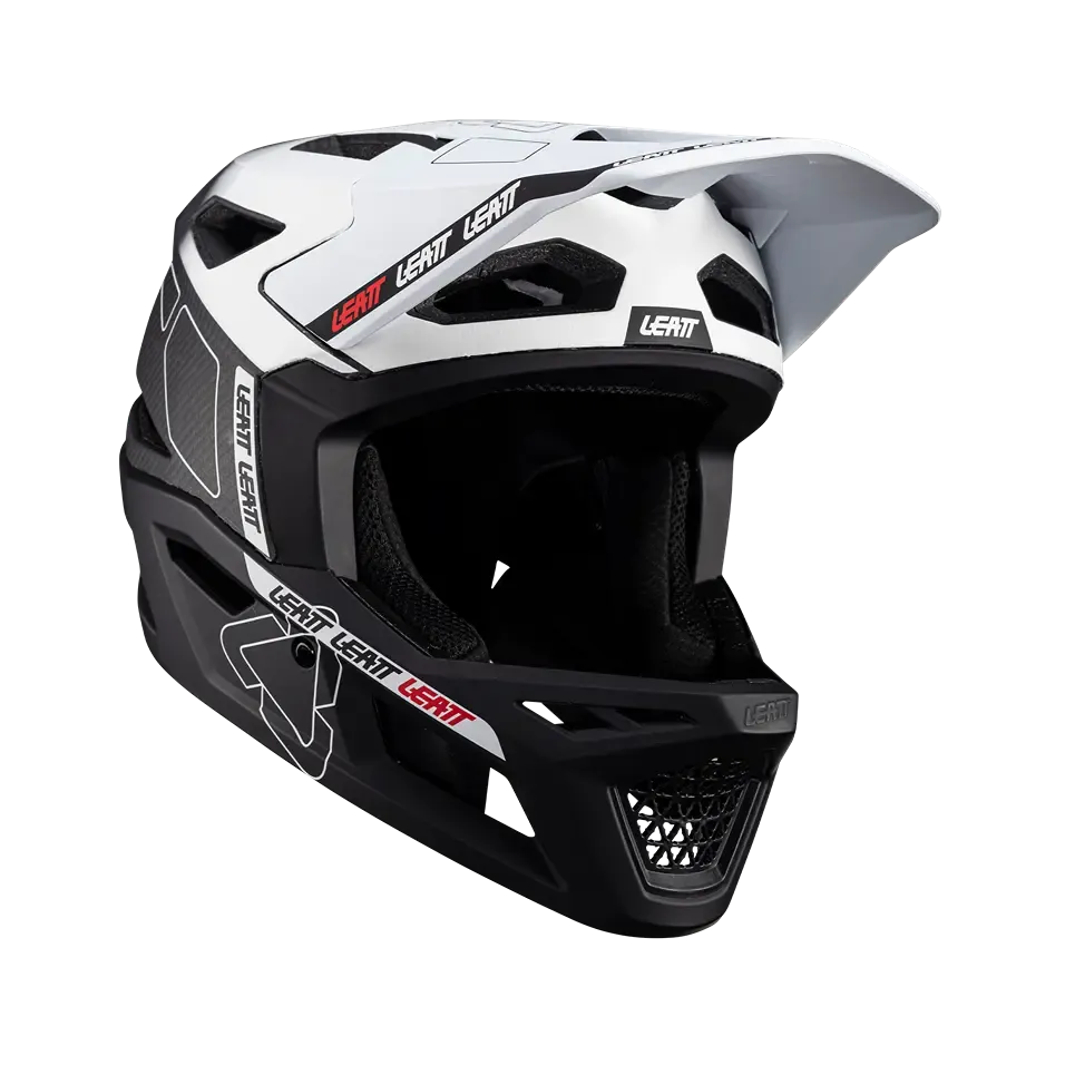 Leatt MTB Gravity 6.0 Carbon Full Face Helmet - White - 2024