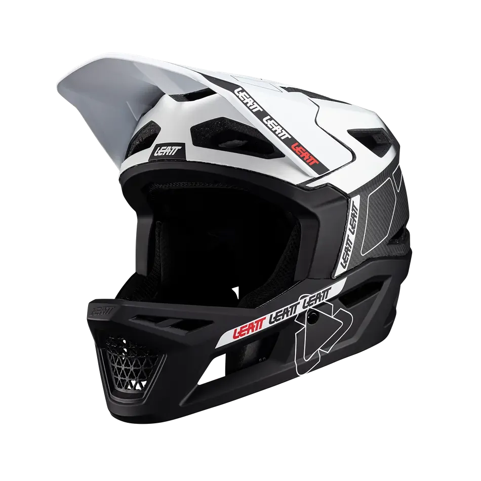 Leatt MTB Gravity 6.0 Carbon Full Face Helmet - White - 2024