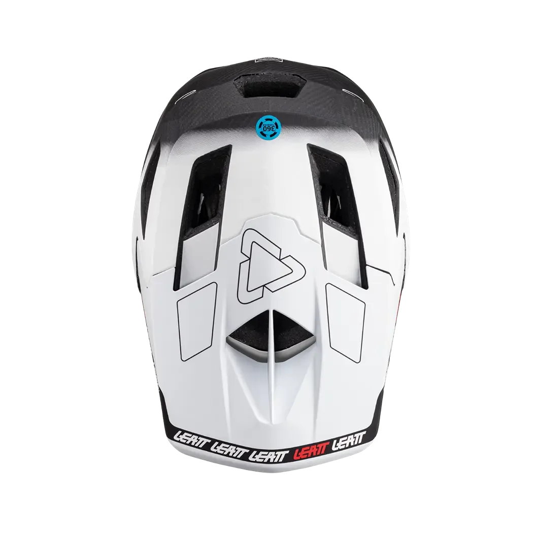 Leatt MTB Gravity 6.0 Carbon Full Face Helmet - White - 2024