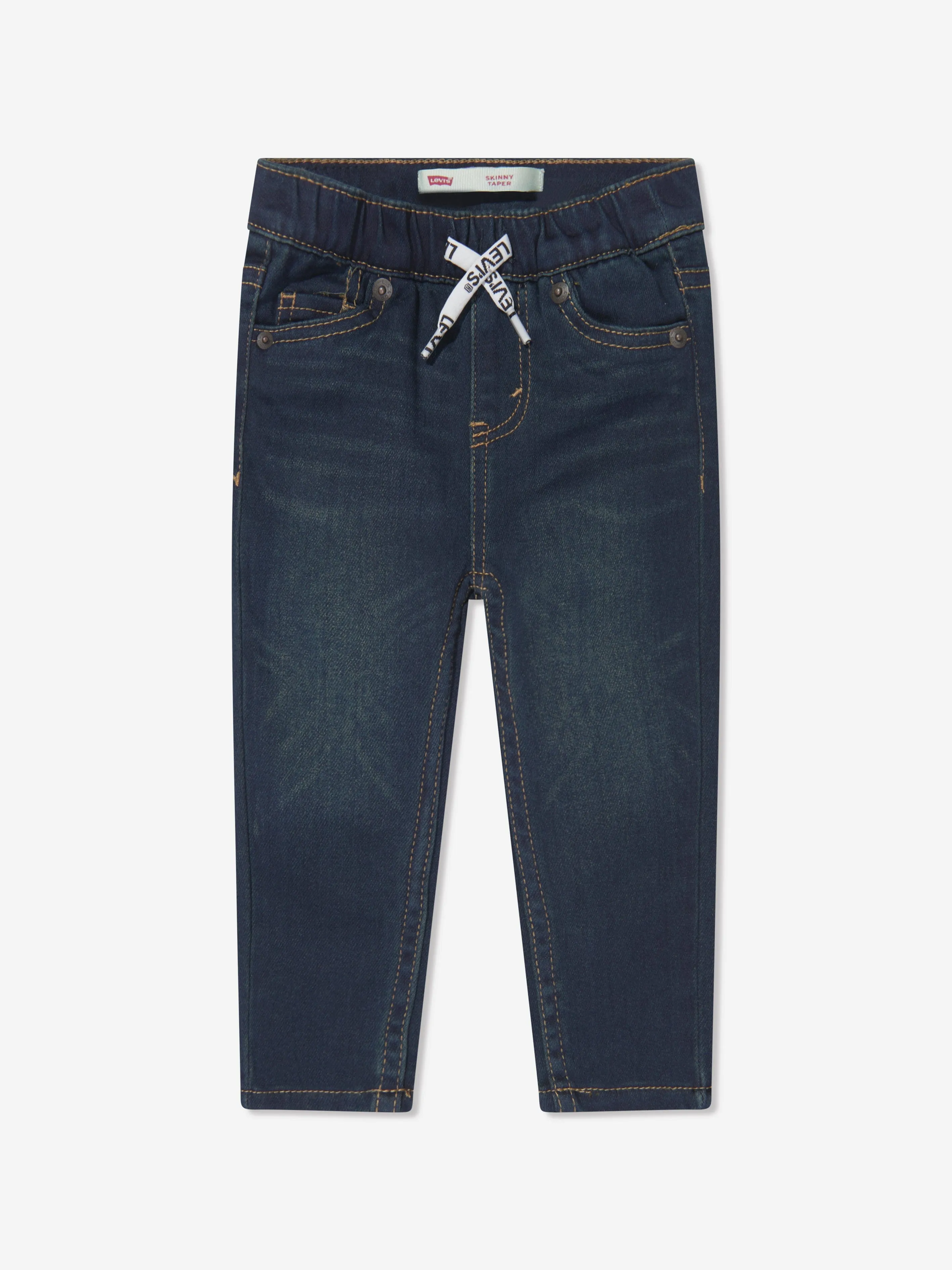 Levi's Wear Baby Boys Skinny Dobby Pull On Jeans in Blue