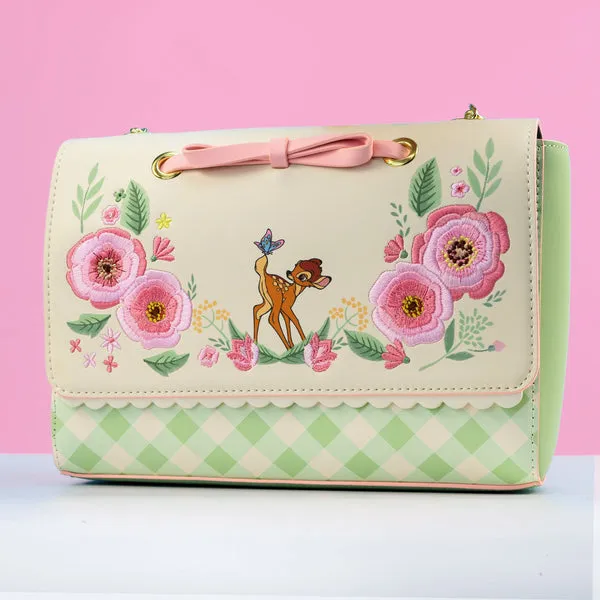 Loungefly x Disney Bambi Spring Time Gingham Crossbody Bag