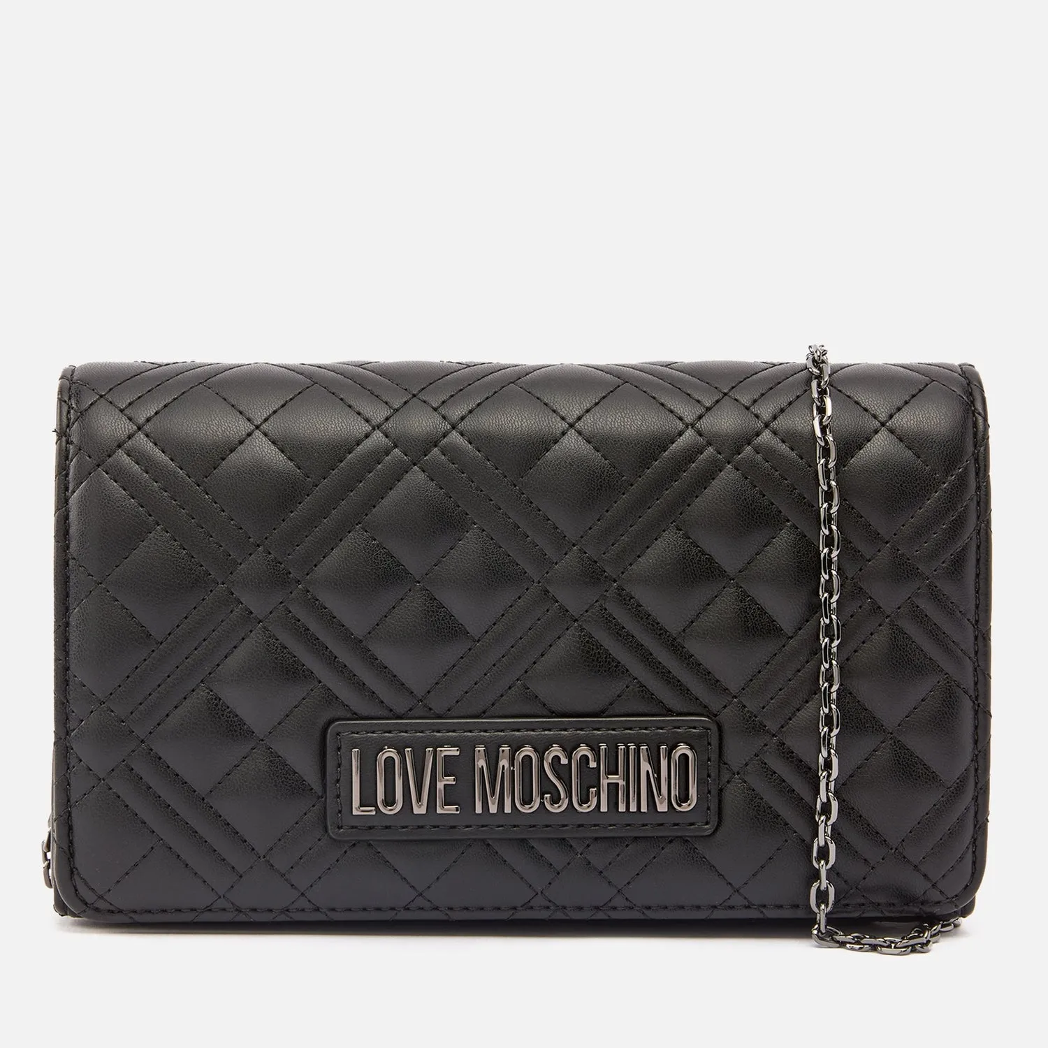 Love Moschino Smart Daily Quilted Faux Leather Crossbody Bag