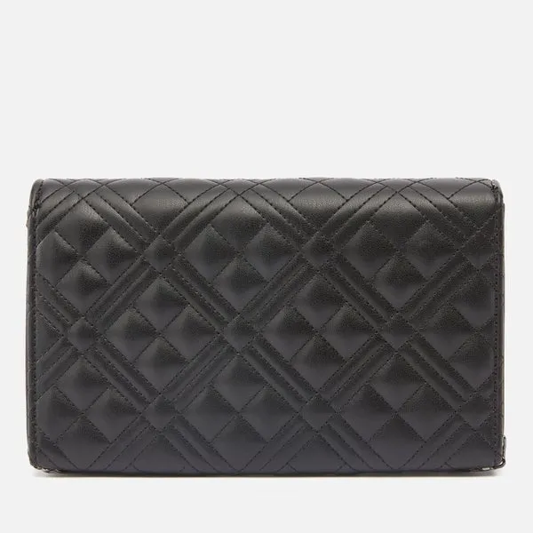 Love Moschino Smart Daily Quilted Faux Leather Crossbody Bag