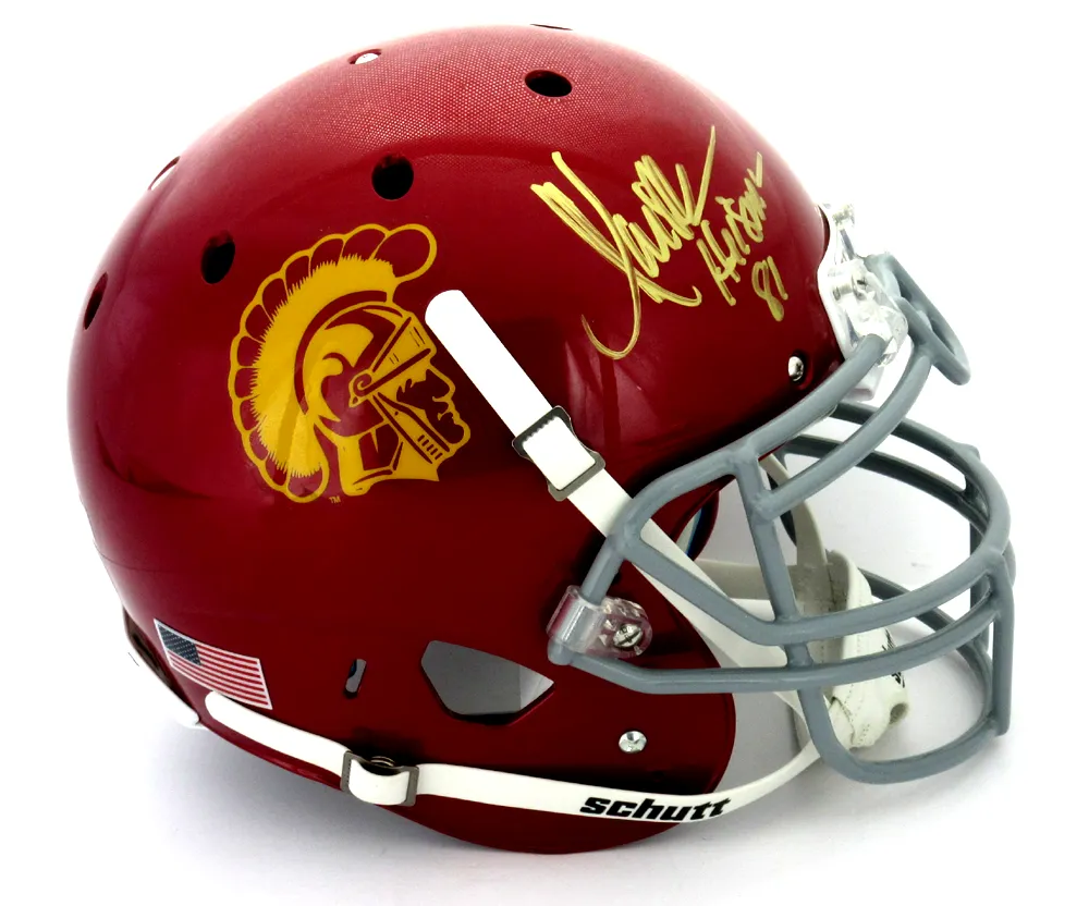 Marcus Allen Signed USC Trojans Schutt Authentic NCAA Helmet With Heisman 81 Inscription