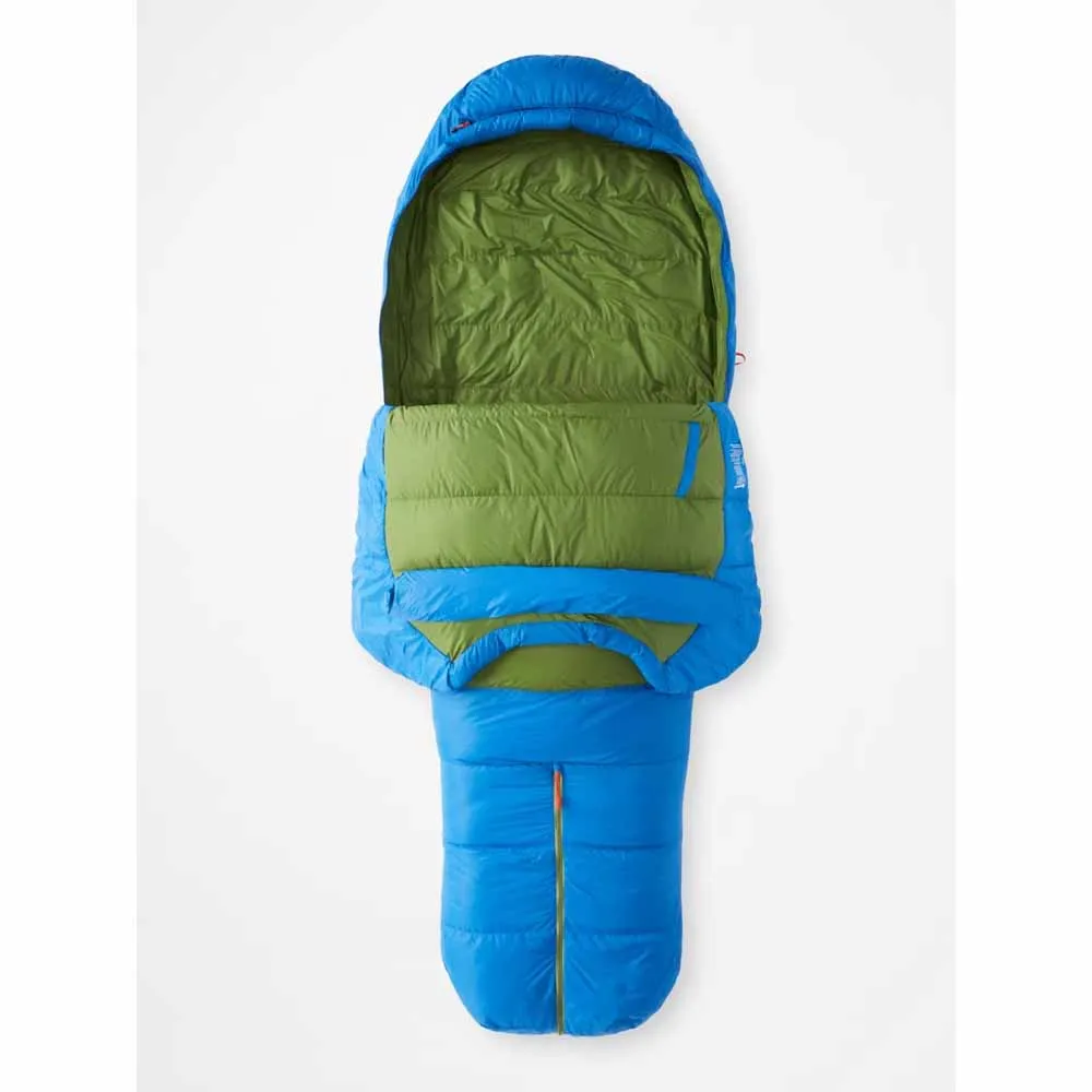 Marmot Men's Sawtooth 15 Sleeping Bag - Extra Wide/Dark Azure/Foliage