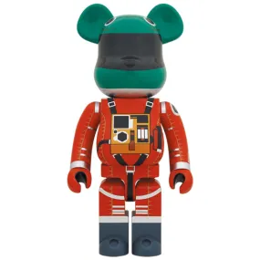 Medicom Japan 2001: A Space Odyssey Green Helmet Orange Space Suit 1000% Bearbrick