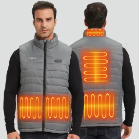 Men's Heated Vest with Battery Pack-Gray