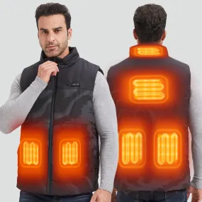 Men's Heated Vest with Camouflage Pattern and 6 Heating Zones(Not Include Battery)