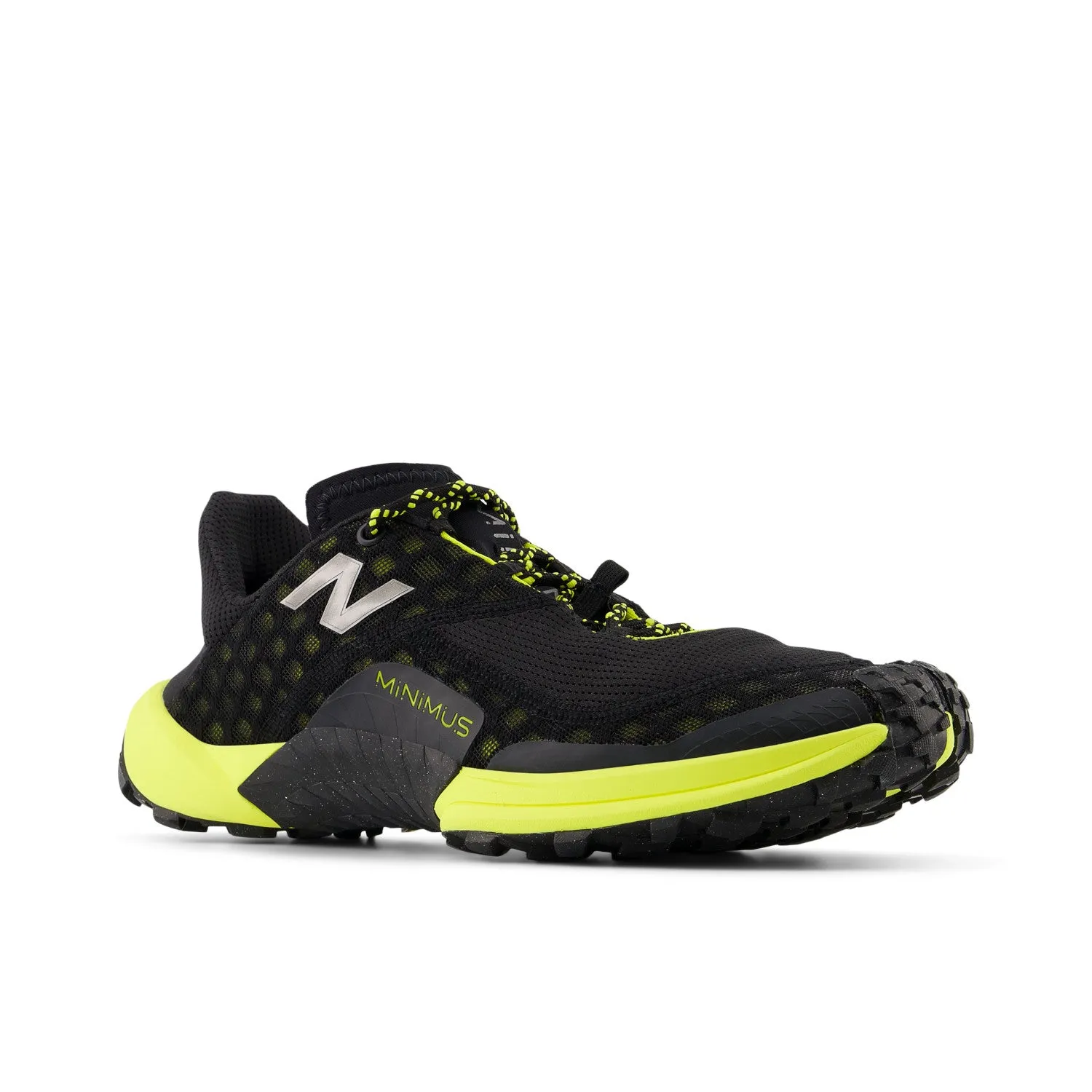 Men's New Balance Minimus Trail Color: Black/Firefly