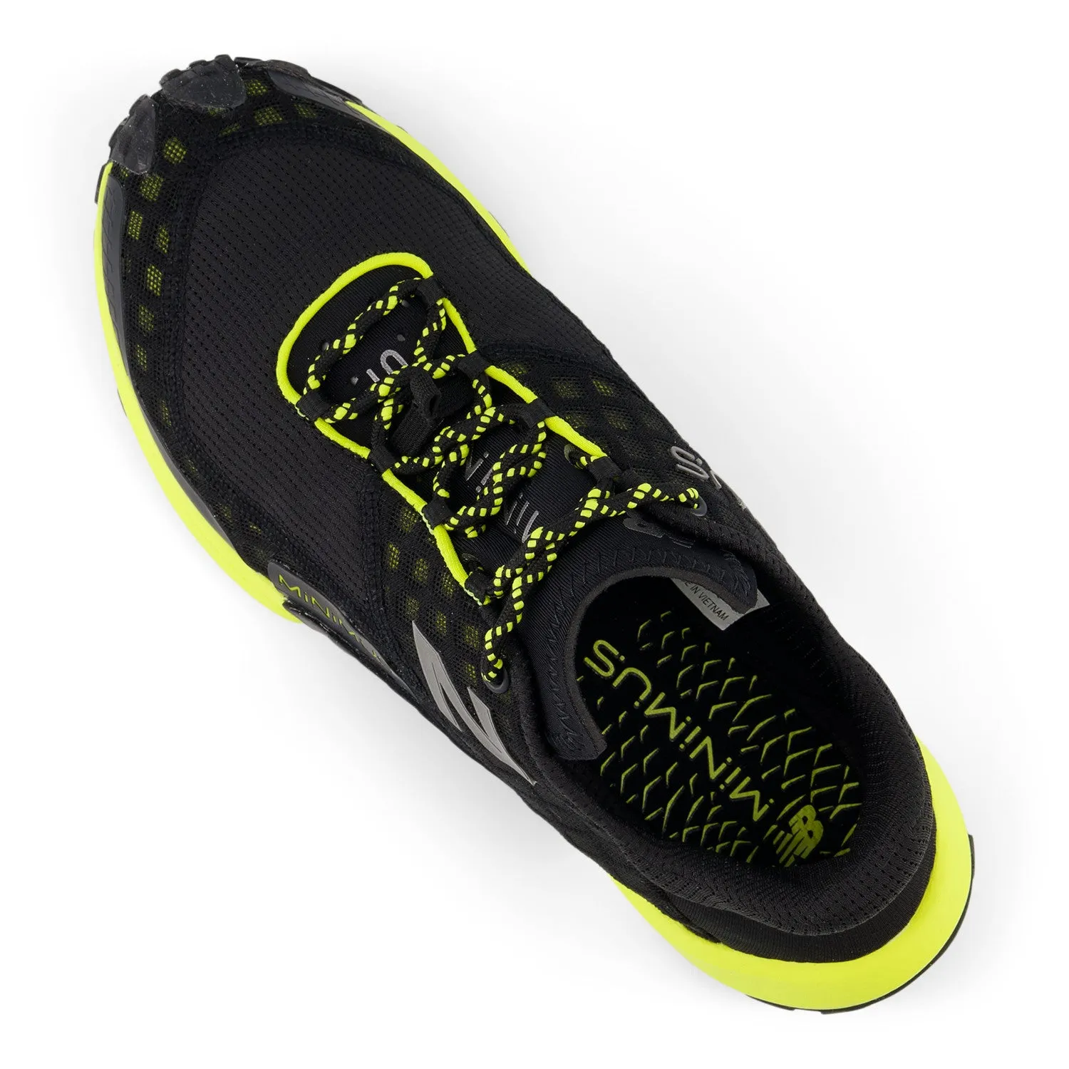 Men's New Balance Minimus Trail Color: Black/Firefly