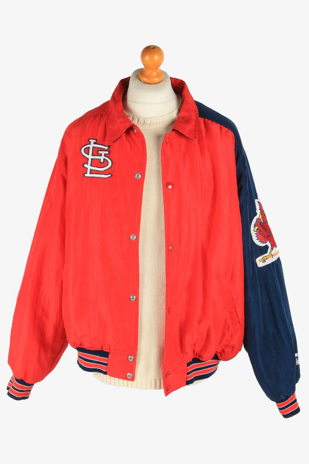 Mens USA Baseball Jacket College Vintage Size XL Red C2939 - Pepper Tree London