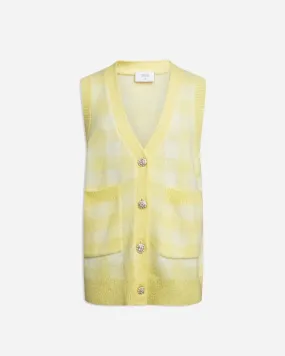 Mia Knit Vest - Yellow