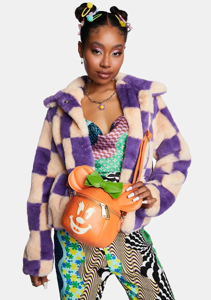 Minnie Mouse Glow in the Dark Pumpkin Crossbody Bag-