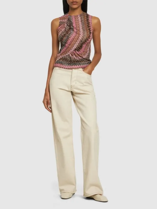 Missoni   Chevron lurex sleeveless top 