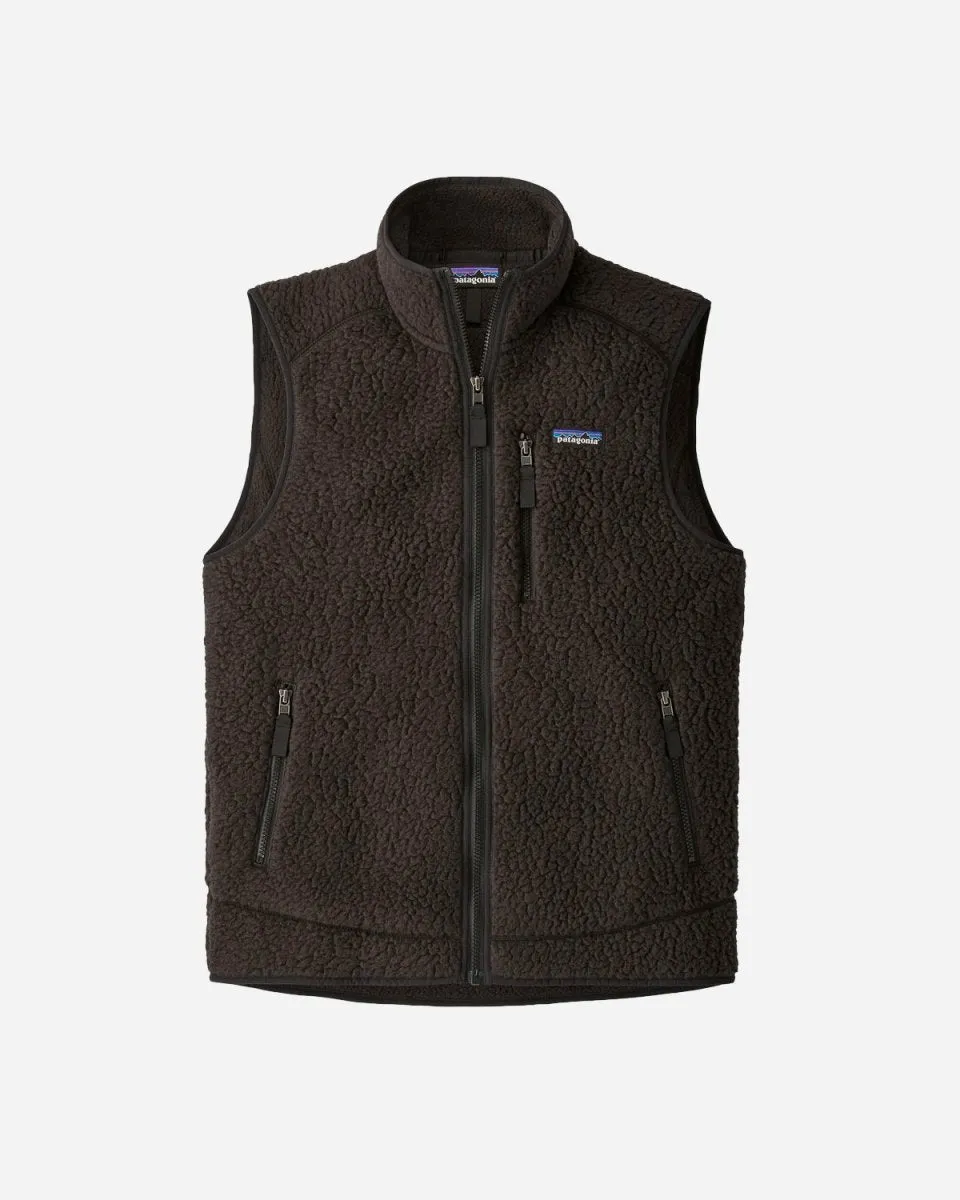 M's Retro Pile Vest - Black