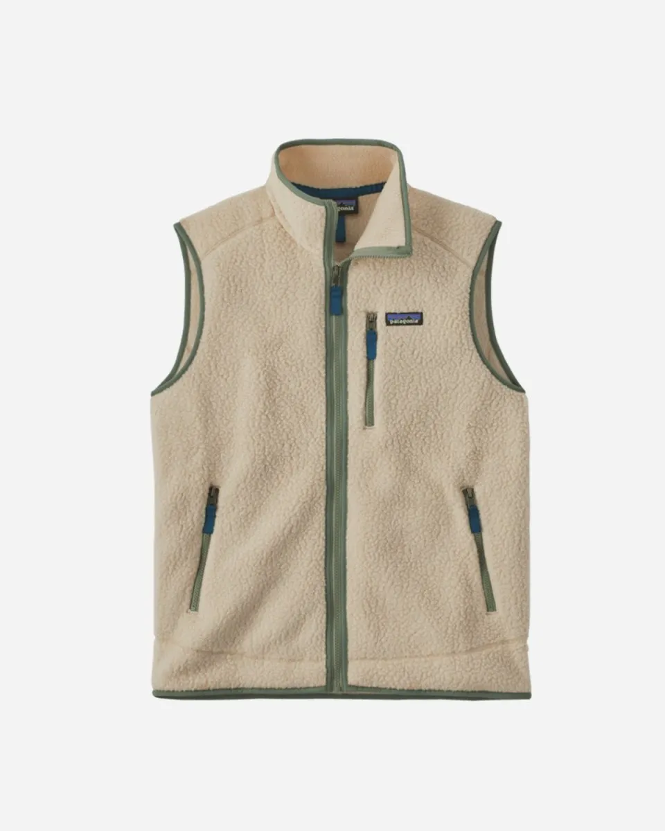 M's Retro Pile Vest - Dark Natural