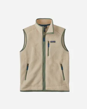 M's Retro Pile Vest - Dark Natural