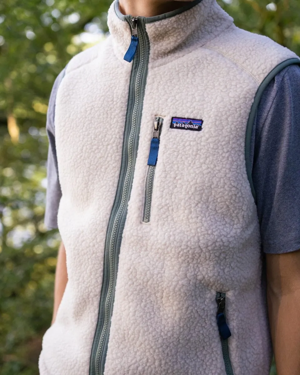 M's Retro Pile Vest - Dark Natural