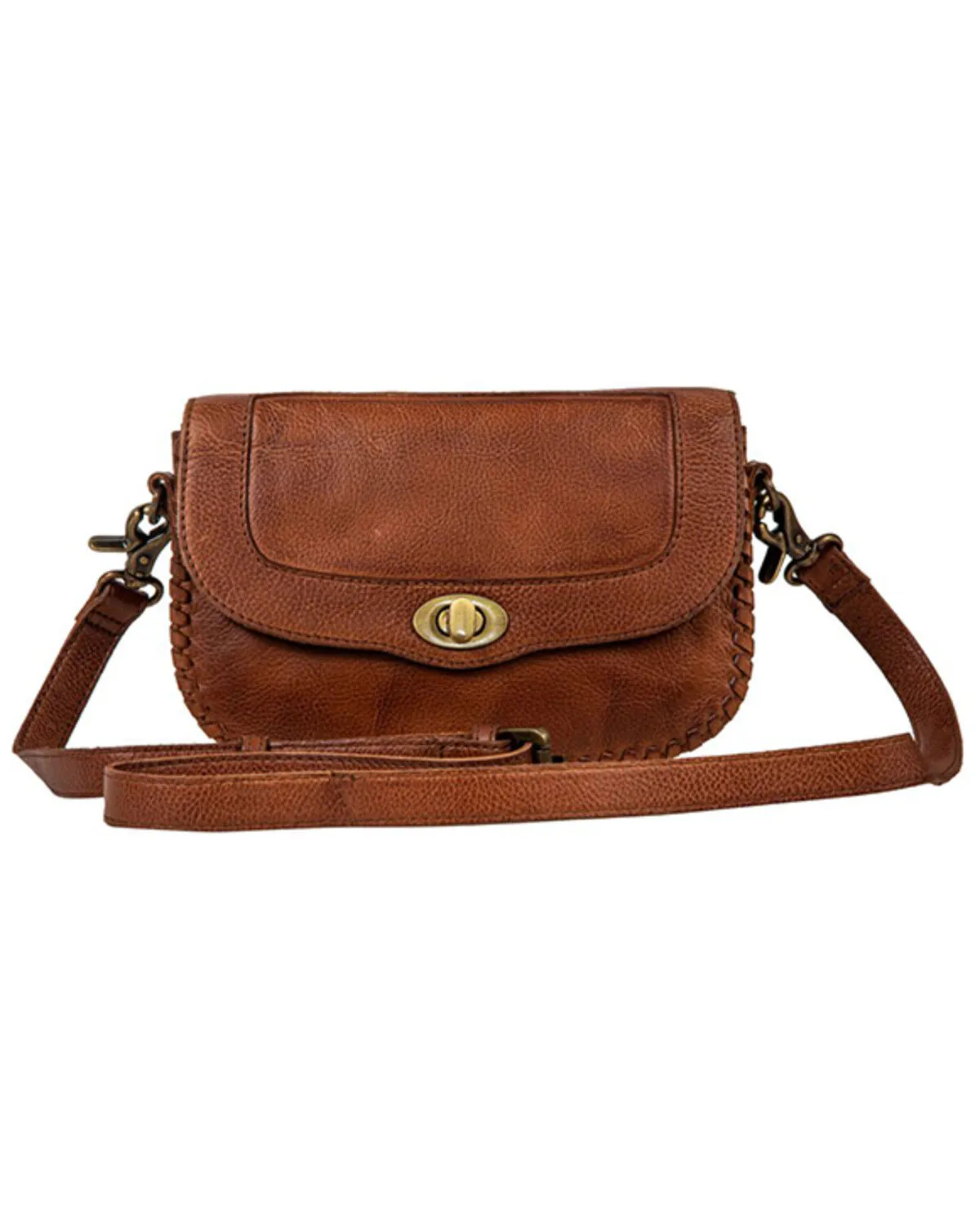 Myra Bag Women's Lobeth Accent Leather And Hairon Crossbody Bag