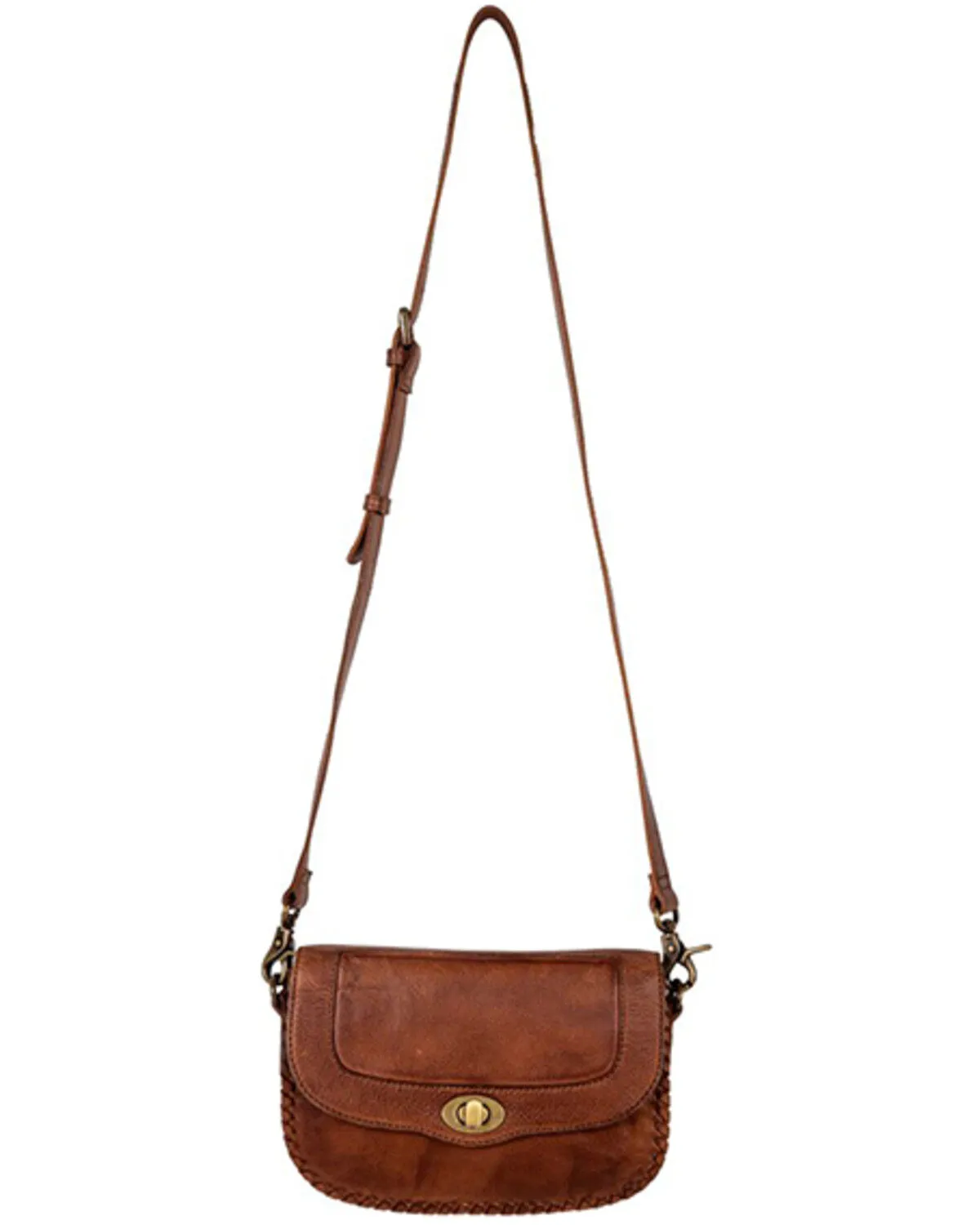 Myra Bag Women's Lobeth Accent Leather And Hairon Crossbody Bag