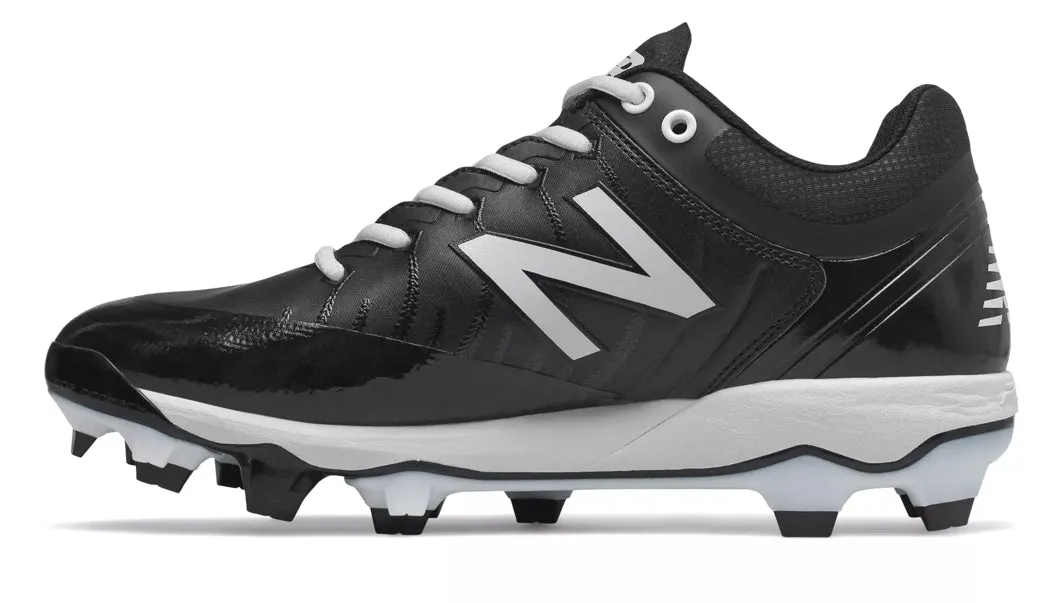 New Balance 4040v5 Adult Molded Cleat - Black/White (PL4040K5)