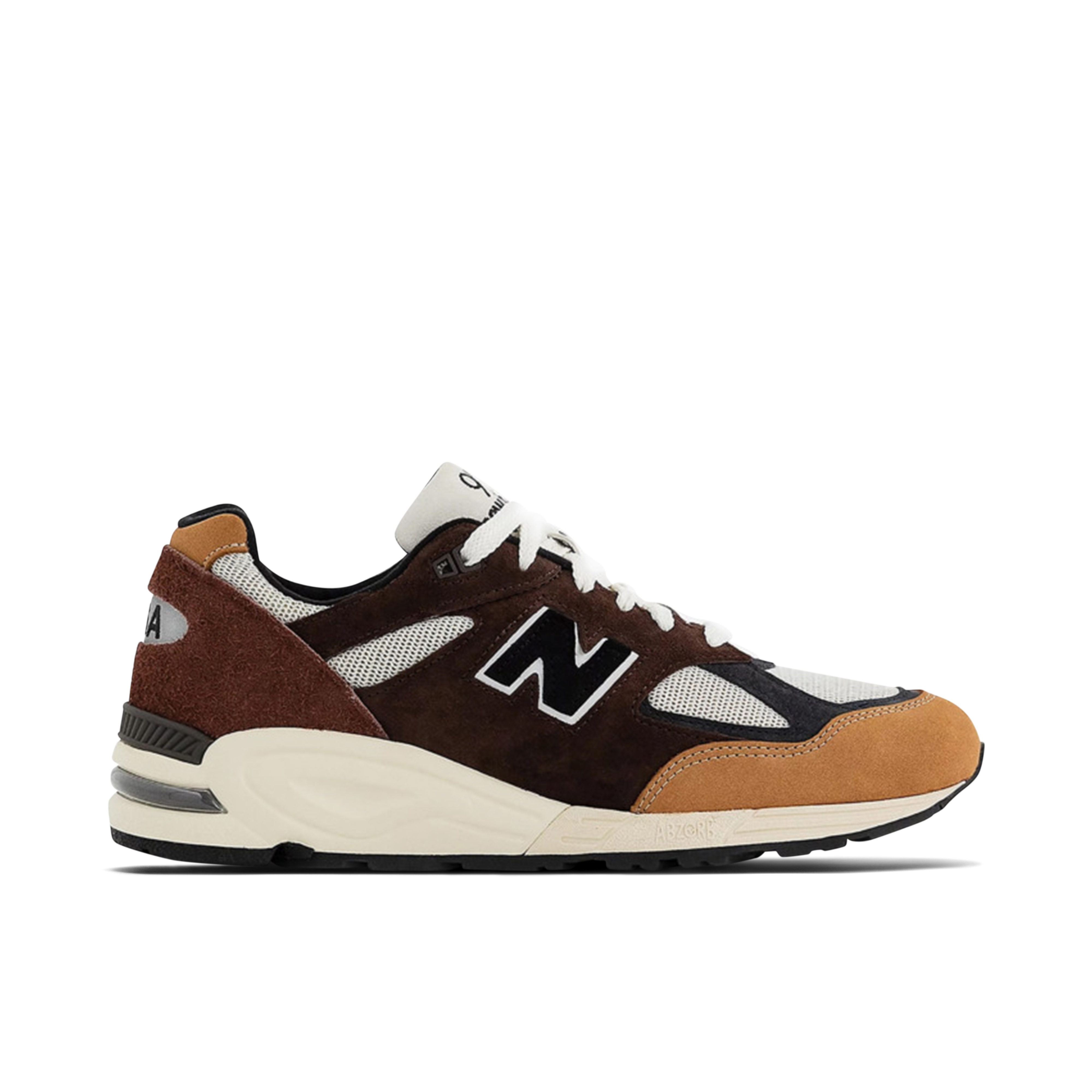 New Balance 990v3 Made in USA Brown White | M990BB2 | Laced