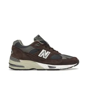 New Balance 991 Made in UK Brown Navy | M991BNG | Laced