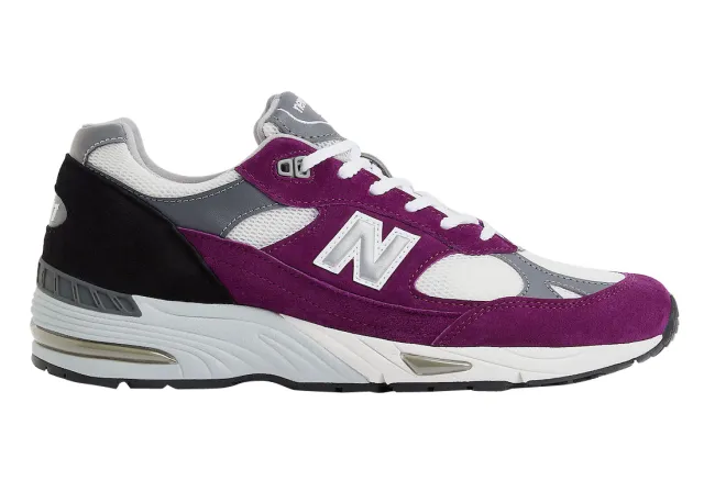 New balance 991 made in uk grape juice brand new. grape juice/alloy. m991puk.