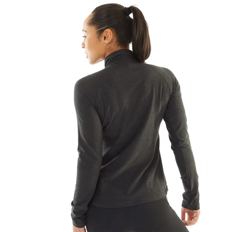 New Balance Womens Sport Spacedye 1/2 Zip Top Black