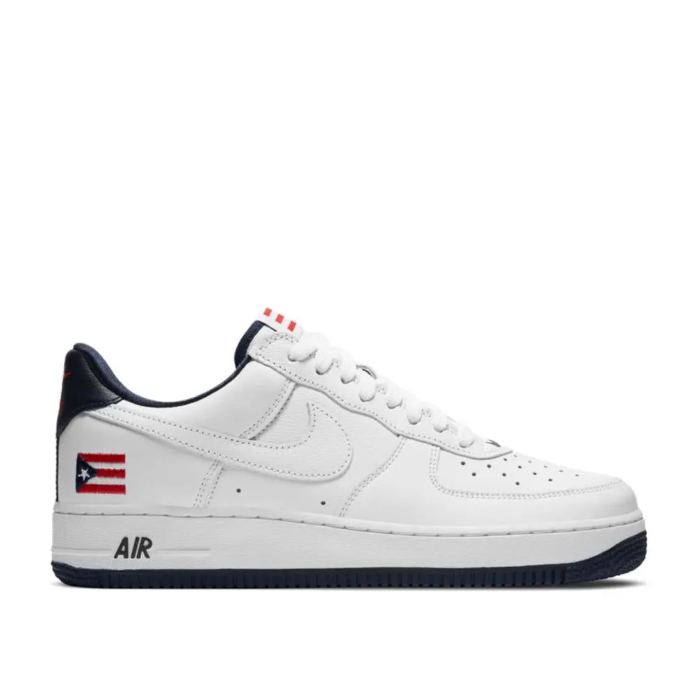 Nike Air Force 1 Low QS 'Puerto Rico' (White / Navy / Red)