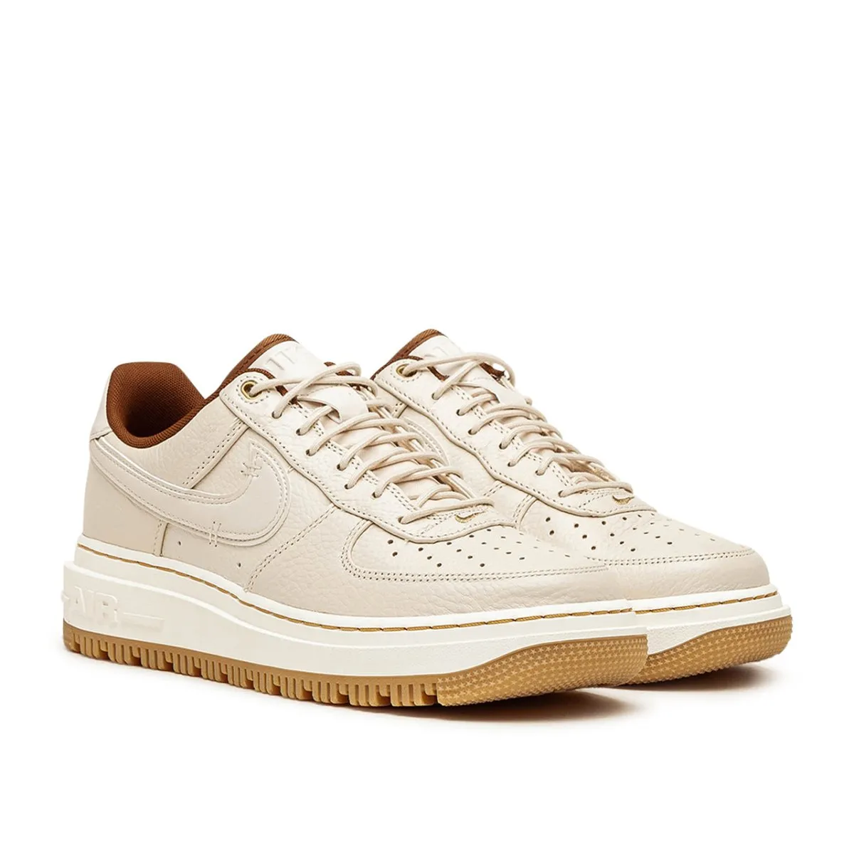 NIKE Air Force 1 Luxe (White / Beige)