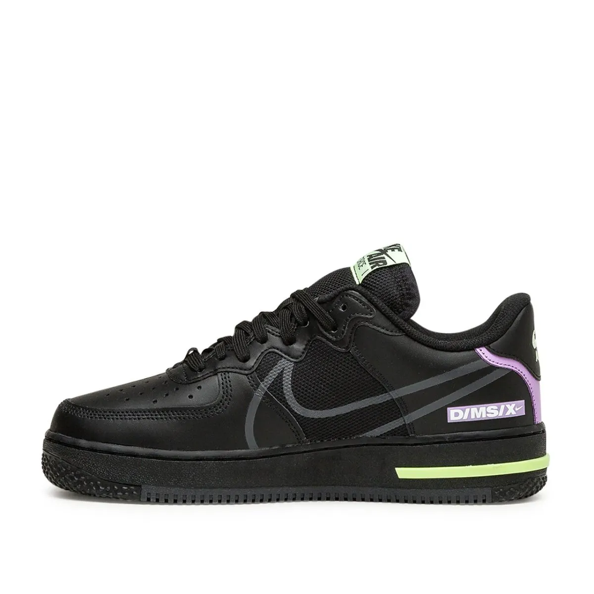 Nike Air Force 1 React (Black / Neon Green)